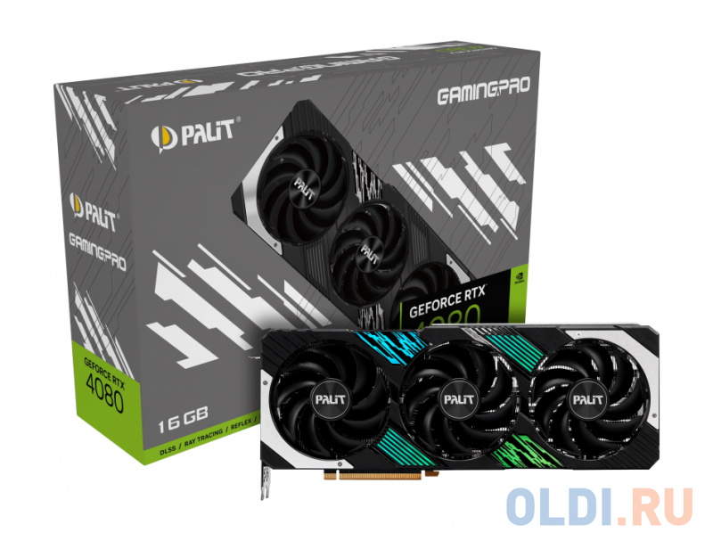 Видеокарта Palit nVidia GeForce RTX 4080 GamingPro 16384Mb NED4080019T2-1032A фото
