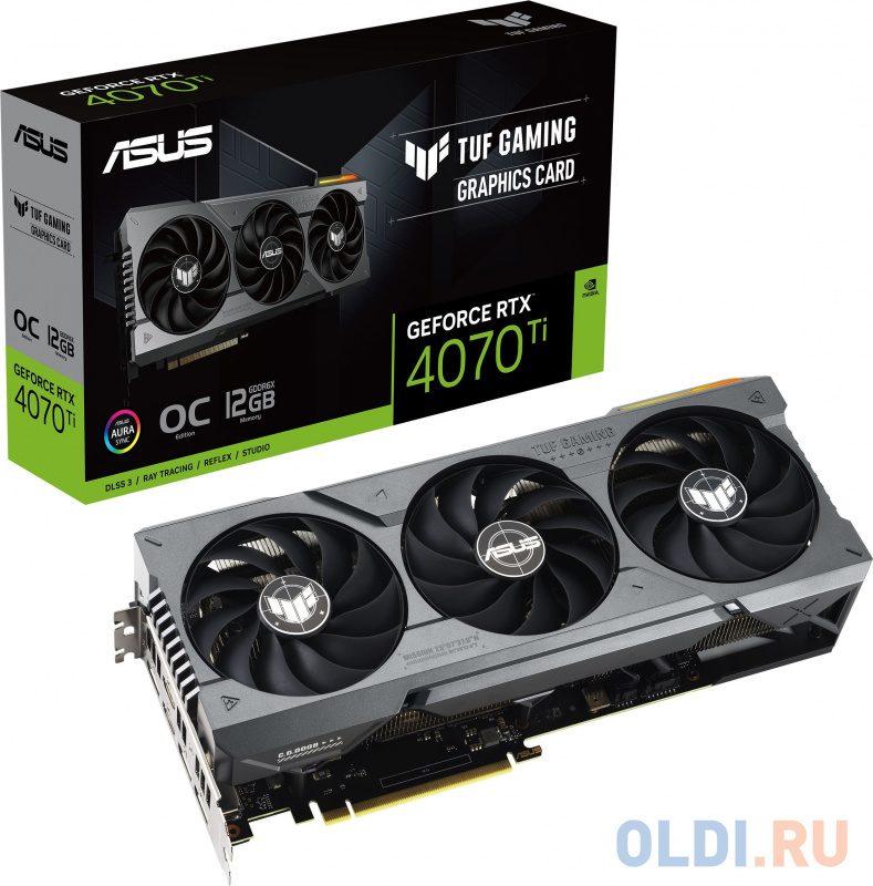 Видеокарта ASUS nVidia GeForce RTX 4070 Ti TUF OC 12288Mb 90YV0IJ0-M0NA00 фото
