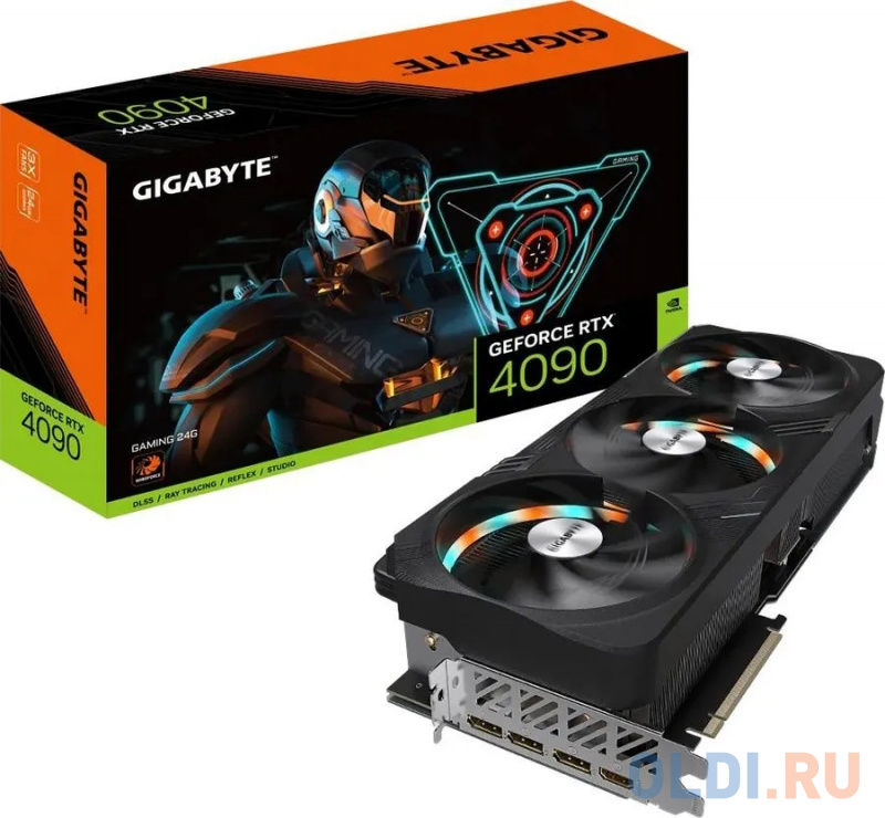 Видеокарта GigaByte nVidia GeForce RTX 4090 GAMING 24GD 24576Mb GV-N4090GAMING-24GD фото