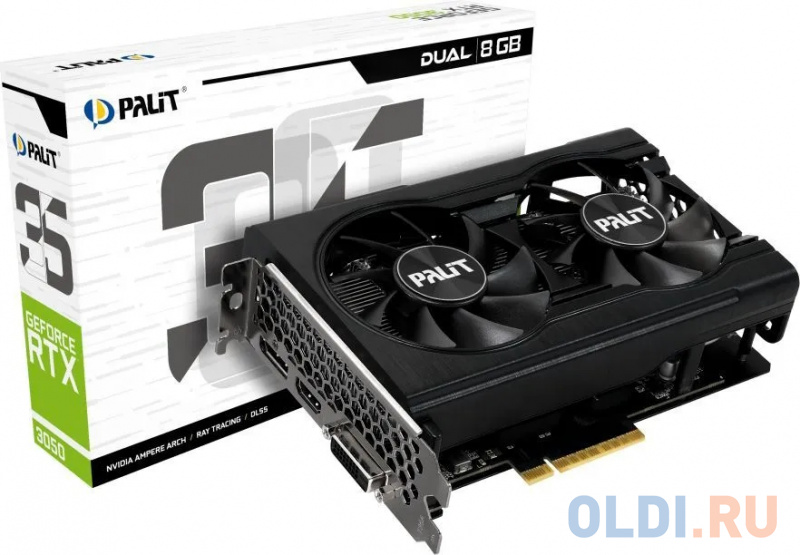 Видеокарта Palit nVidia GeForce RTX 3050 Dual 8192Mb фото