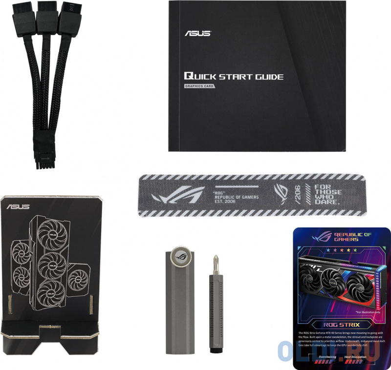 Видеокарта ASUS nVidia GeForce RTX 4070 Ti ROG Strix 12GB GDDR6X OC 12288Mb 90YV0II0-M0NA00 фото