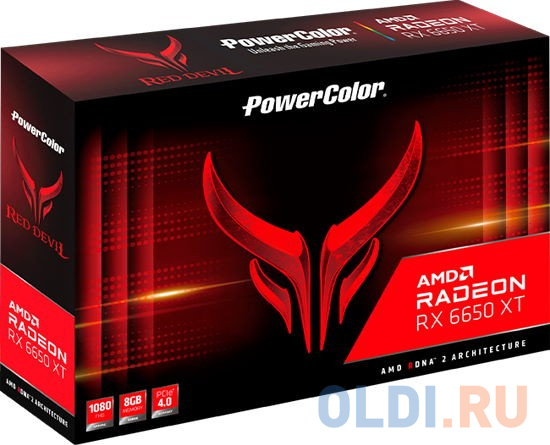 Видеокарта PowerColor PCI-E 4.0 AXRX 6650XT 8GBD6-3DHE/OC AMD Radeon RX 6650XT 8192Mb 128 GDDR6 2523/17500 HDMIx1 DPx3 HDCP Ret Видеокарта PowerColor PCI-E 4.0 AXRX 6650XT 8GBD6-3DHE/OC AMD Radeon RX 6650XT 8192Mb 128 GDDR6 2523/17500 HDMIx1 DPx3 HDCP Ret фото