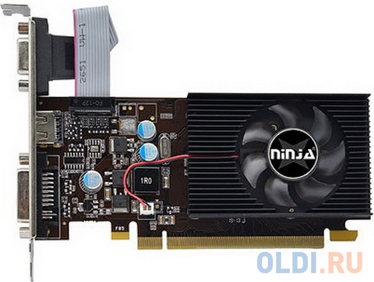 Видеокарта NINJA GeForce GT 210 NF21N5123F 512Mb ninja gt710 2gb 64bit ddr3 dvi hdmi crt pcie