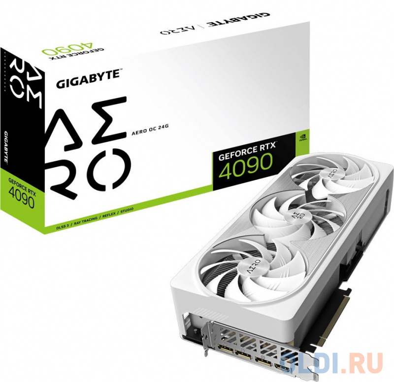 Видеокарта GigaByte nVidia GeForce RTX 4090 AERO OC 24G 24576Mb GV-N4090AERO OC-24GD фото