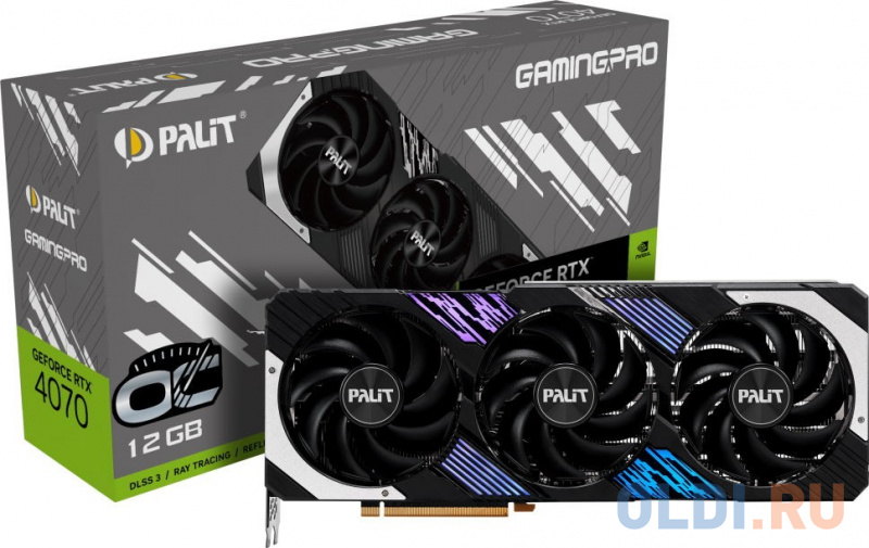 Видеокарта Palit nVidia GeForce RTX 4070 GamingPro OC 12288Mb NED4070H19K9-1043A фото