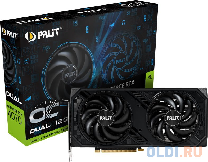 Видеокарта Palit nVidia GeForce RTX 4070 Dual OC 12288Mb NED4070S19K9-1047D фото