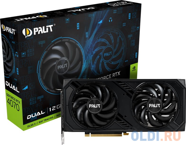 Видеокарта Palit nVidia GeForce RTX 4070 Dual 12288Mb NED4070019K9-1047D фото