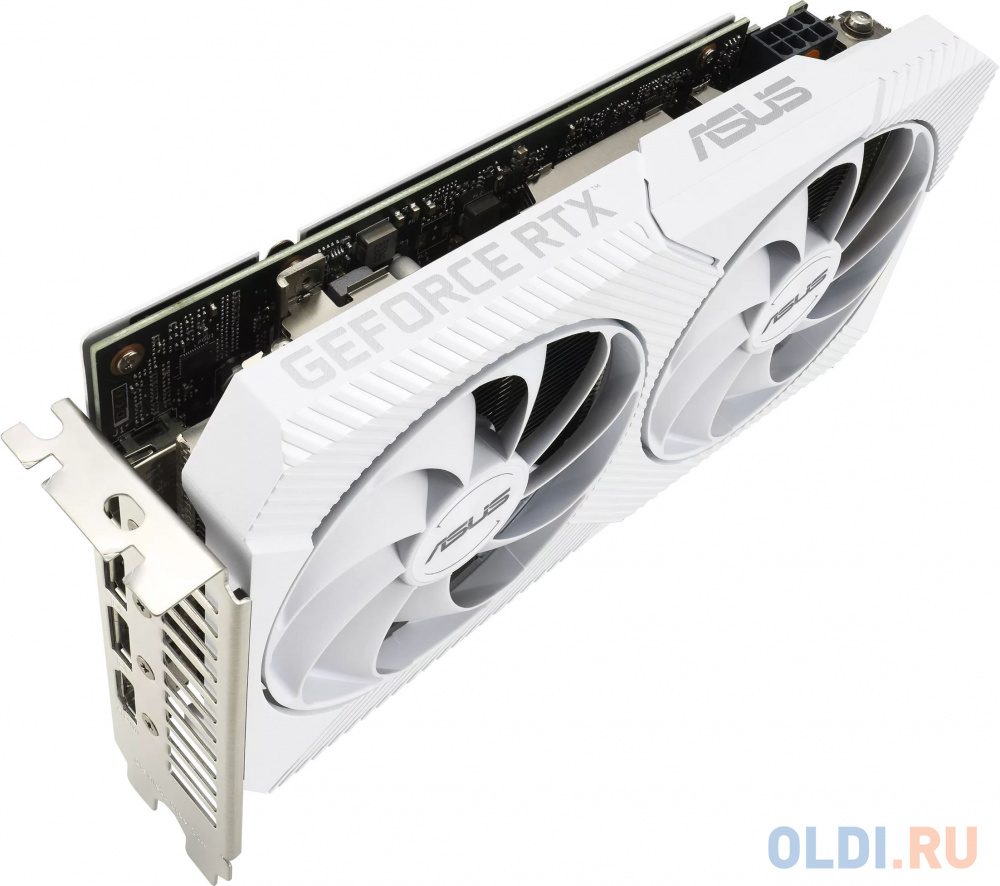 Видеокарта ASUS nVidia GeForce RTX 3060 Dual White OC 8192Mb фото
