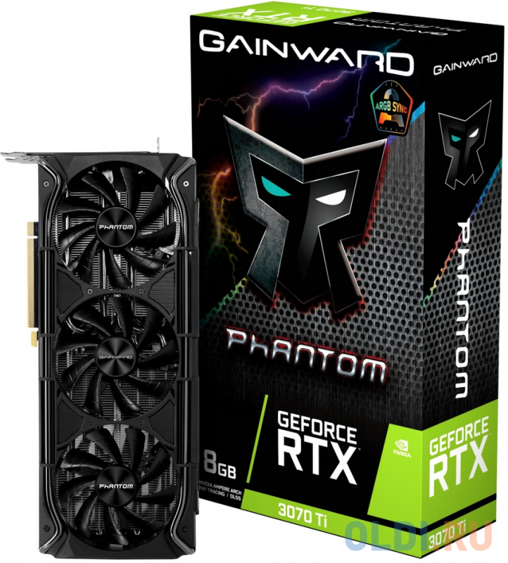 

RTX3070Ti PHANTOM 8GB GDDR6X 256bit 3-DP HDMI RTL