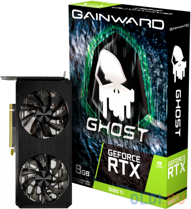 

Видеокарта Gainward nVidia GeForce RTX 3060 Ti Ghost V1 8192Mb