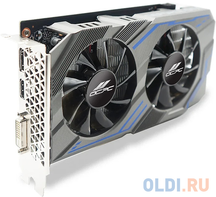 

Видеокарта OCPC PCI-E 4.0 OCVN1650G4D6 DUAL 6G NV GTX 1650 4GB GDDR5 1x DisplayPort, 1x HDMI, 1x Dual-Link DVI (OCVN1650G4D6)
