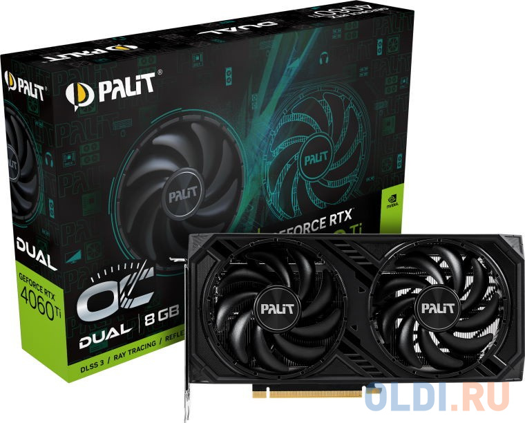 Видеокарта Palit nVidia GeForce RTX 4060 Ti DUAL OC 8192Mb фото