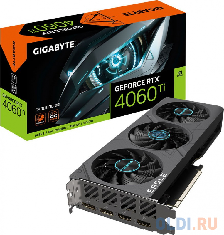Видеокарта GigaByte nVidia GeForce RTX 4060 Ti EAGLE OC 8192Mb фото