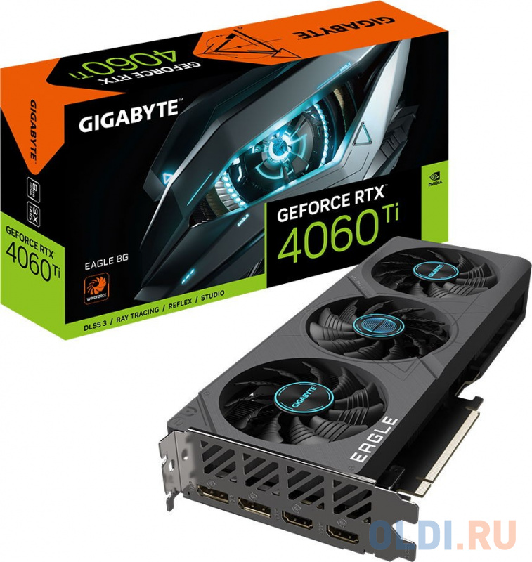 Видеокарта GigaByte nVidia GeForce RTX 4060 Ti EAGLE 8192Mb фото