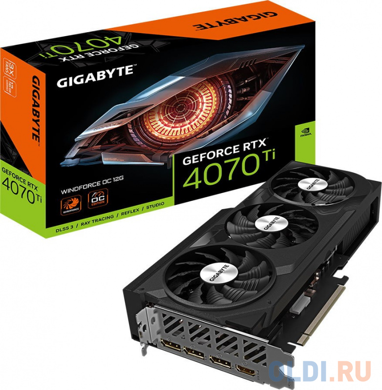 Видеокарта GigaByte nVidia GeForce RTX 4070 Ti WINDFORCE OC 12288Mb фото