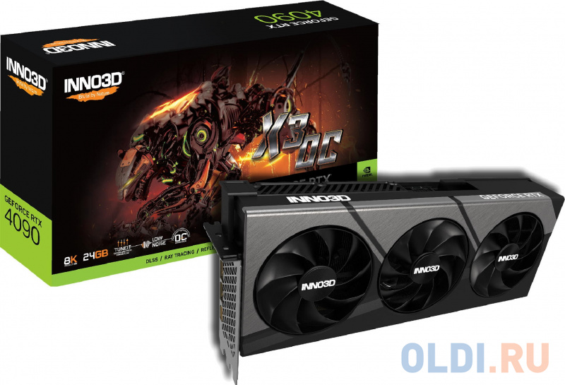 Видеокарта Inno3D nVidia GeForce RTX 4090 X3 OC 24576Mb фото