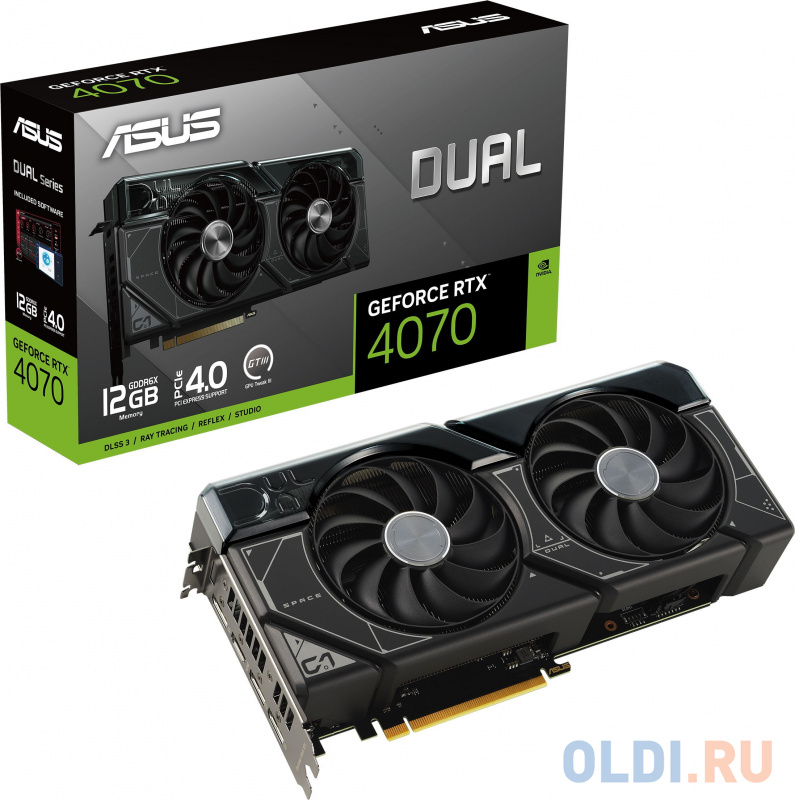 Видеокарта ASUS nVidia GeForce RTX 4070 Dual 12288Mb фото