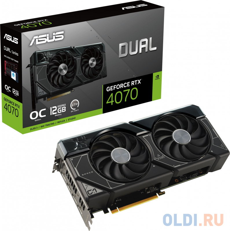 Видеокарта ASUS nVidia GeForce RTX 4070 Dual OC 12288Mb фото