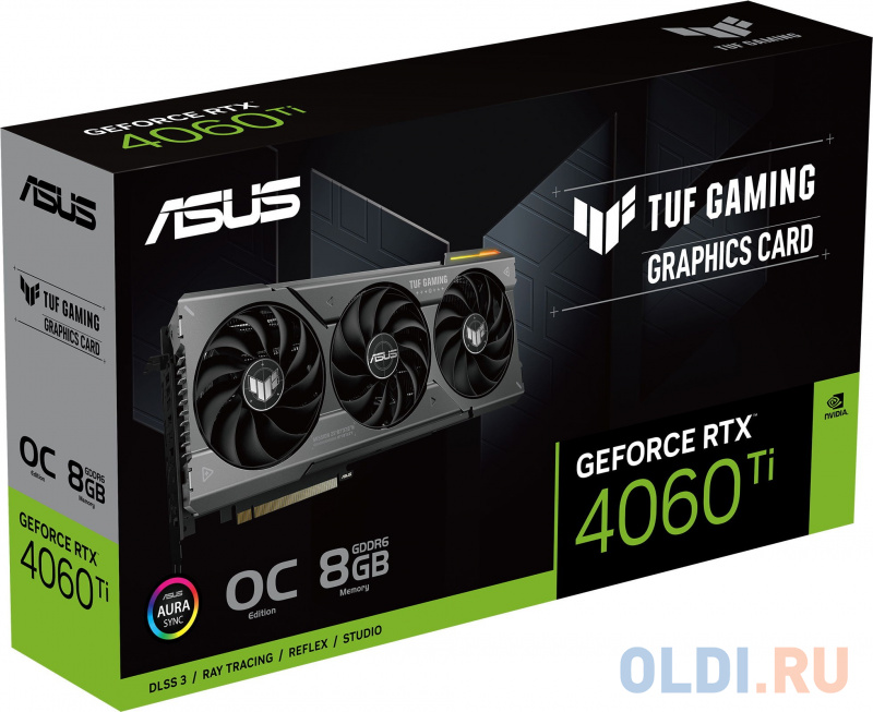 Видеокарта ASUS nVidia GeForce RTX 4060 Ti TUF Gaming OC 8192Mb фото