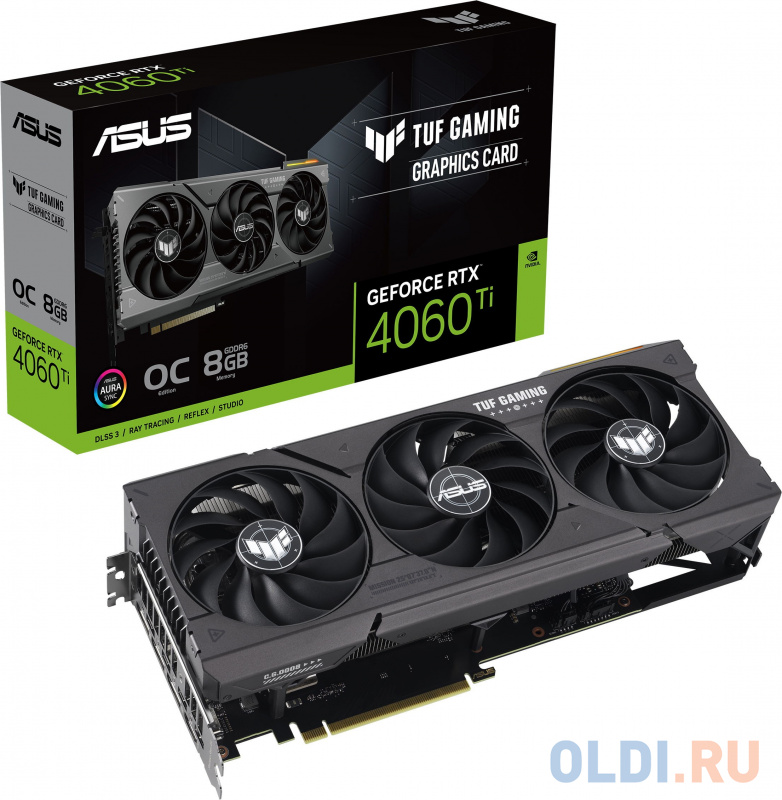 Видеокарта ASUS nVidia GeForce RTX 4060 Ti TUF Gaming OC 8192Mb фото