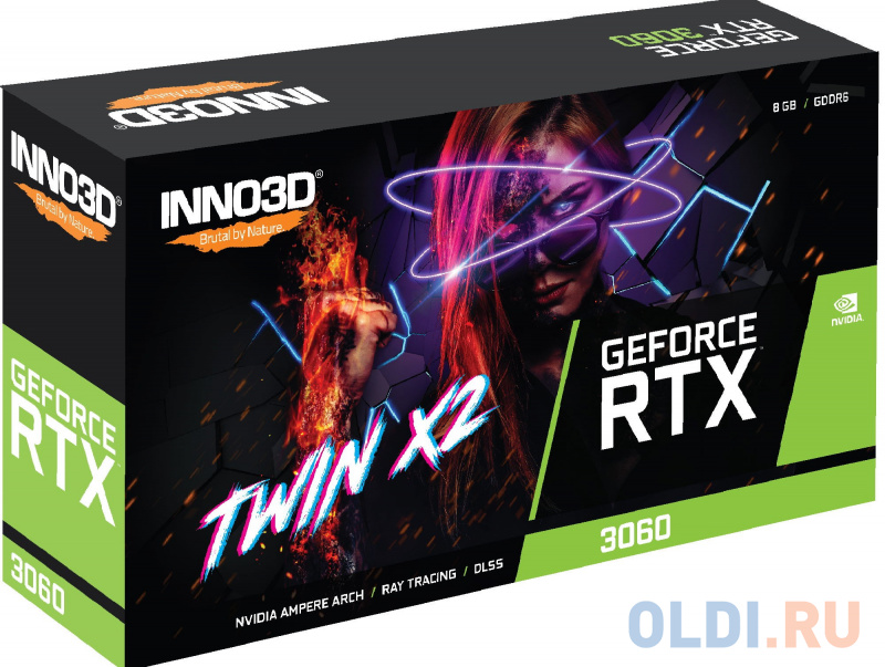 Видеокарта Inno3D nVidia GeForce RTX 3060 TWIN X2 OC 8192Mb фото