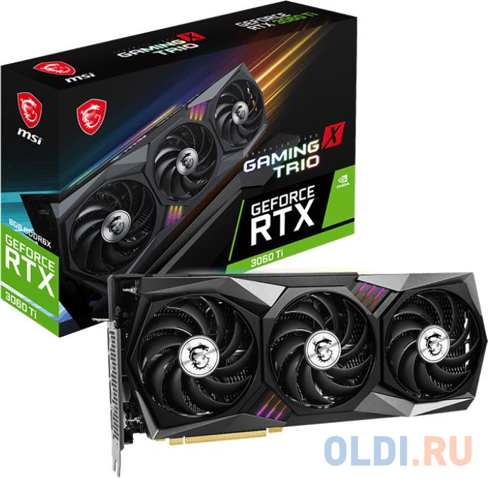 Видеокарта MSI nVidia GeForce RTX 3060 Ti GAMING X TRIO 8GD6X 8192Mb фото