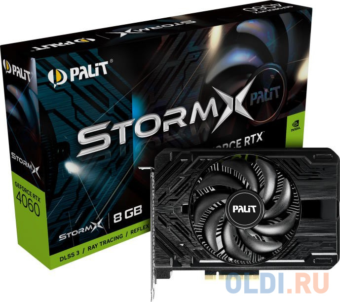 Видеокарта Palit nVidia GeForce RTX 4060 StormX 8192Mb фото