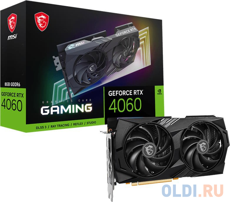 Видеокарта MSI nVidia GeForce RTX 4060 GAMING 8G 8192Mb фото