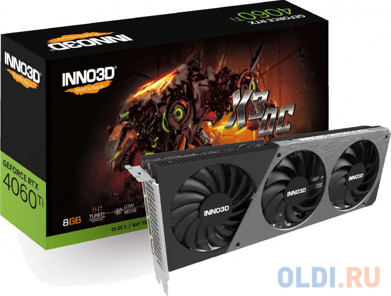 Видеокарта Inno3D nVidia GeForce RTX 4060 Ti X3 OC 8192Mb фото