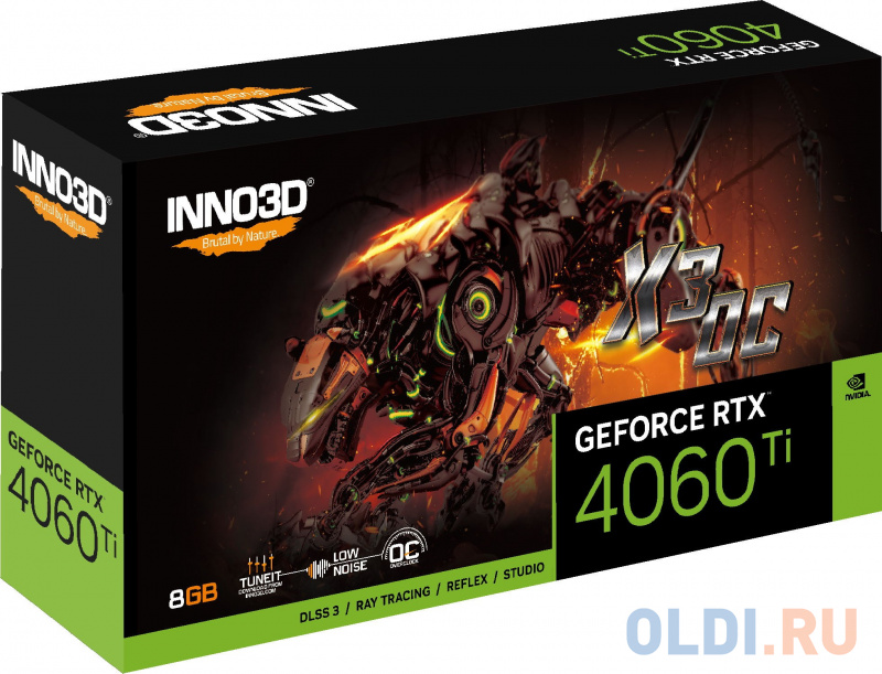 Видеокарта Inno3D nVidia GeForce RTX 4060 Ti X3 OC 8192Mb фото