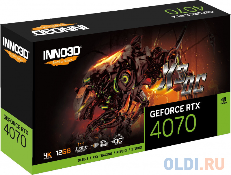 Видеокарта Inno3D nVidia GeForce RTX 4070 X3 OC 12288Mb фото