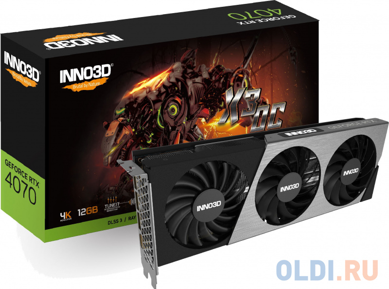 Видеокарта Inno3D nVidia GeForce RTX 4070 X3 OC 12288Mb фото