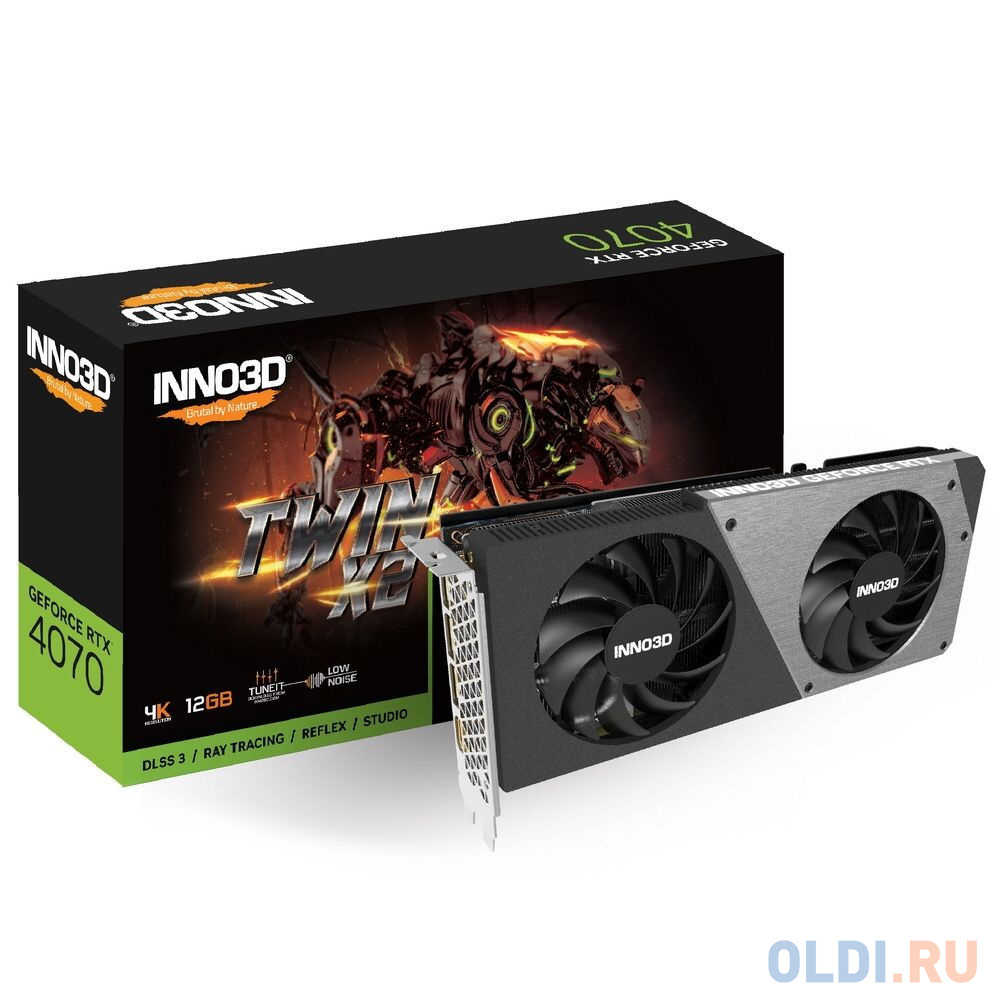 RTX4070 TWIN X2 12GB GDDR6X 192-bit DPx3 HDMI 2FAN RTL