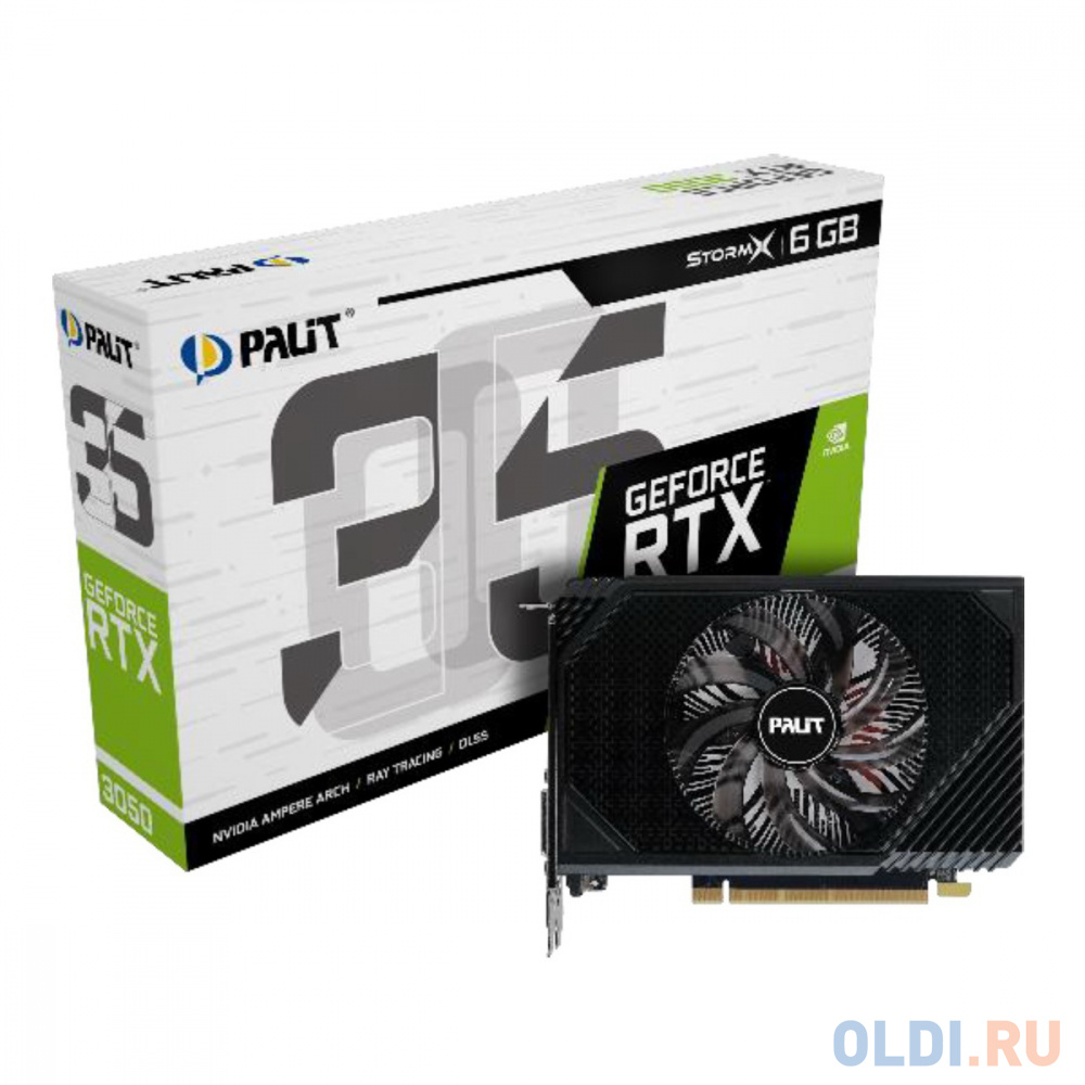 Видеокарта Palit nVidia GeForce RTX 3050 StormX 6144Mb