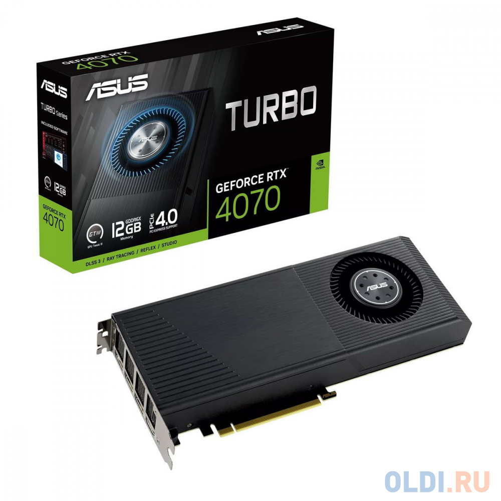 

Видеокарта ASUS TURBO-RTX4070-12G//RTX4070,HDMI,DP*3,12G,D6X