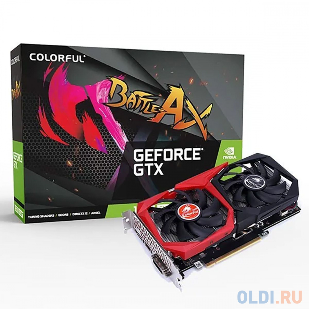 

Видеокарта Colorful GTX 1650 EX 4GD6-V 4GB GDDR6 128bit DVI PD HDMI 2FAN RTL