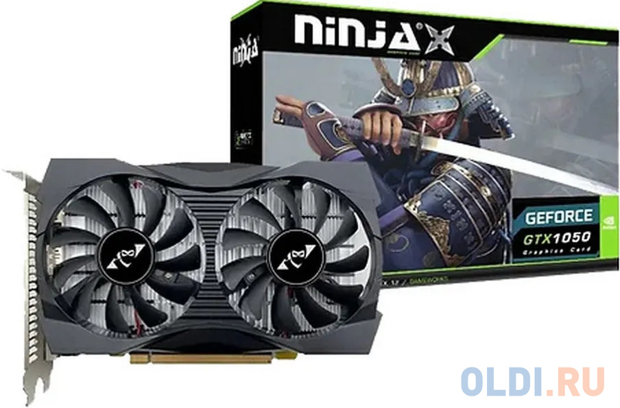 

Видеокарта Ninja (Sinotex) GTX1050 4G GDDR5 128BIT DVI DP HDMI 2FAN RTL