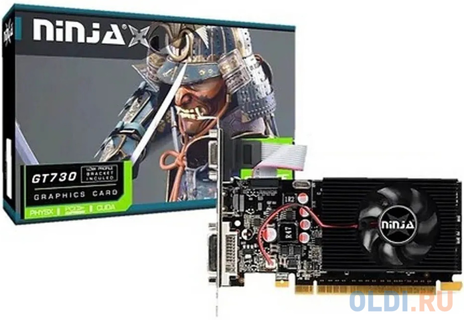 

Видеокарта Ninja (Sinotex) GT730 1GB DDR3 128BIT DVI HDMI VGA 1FAN RTL