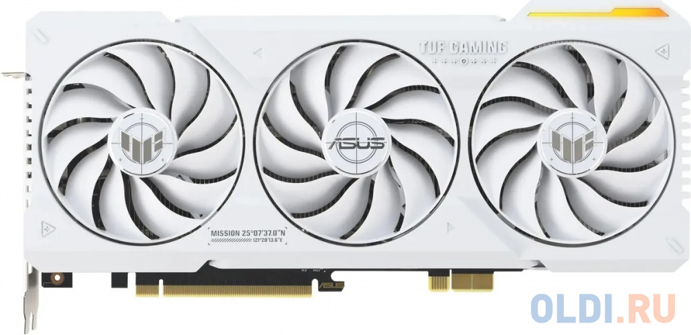 Видеокарта Asus PCI-E 4.0 TUF-RTX4070TIS-16G-BTF-WHITE NVIDIA GeForce RTX 4070TI Super 16Gb 256bit GDDR6X 2610/21000 HDMIx2 DPx3 HDCP Ret