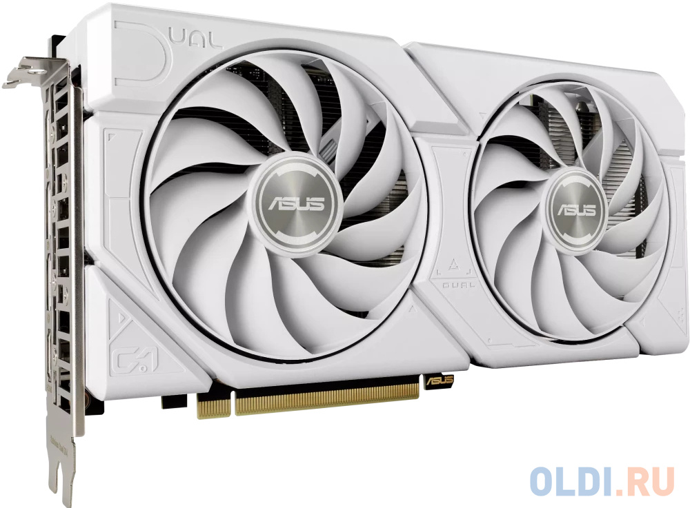 Видеокарта/ VGA ASUS NVIDIA GeForce DUAL-RTX4060-O8G-EVO-WHITE 8GB, GDDR6/128-bit, PCIe 4.0, 1xHDMI 2.1a, 3xDP, 2.5-slot 90YV0JCB-M0NA00