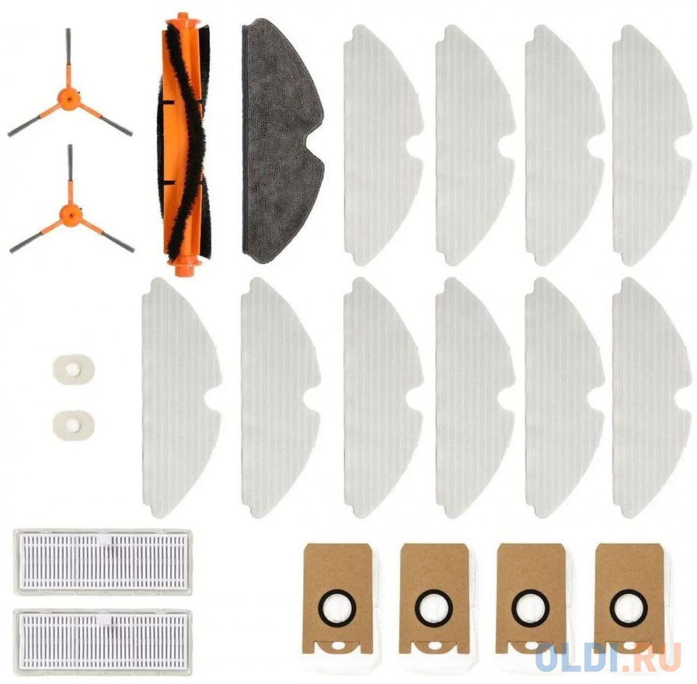 

Комплект аксессуаров для робота-пылесоса KYVOL S31 (основная щетка - 1 шт., боковая щетка - 2 шт., фильтр - 4 шт., сменная салфетка - 10 шт., пылесбор