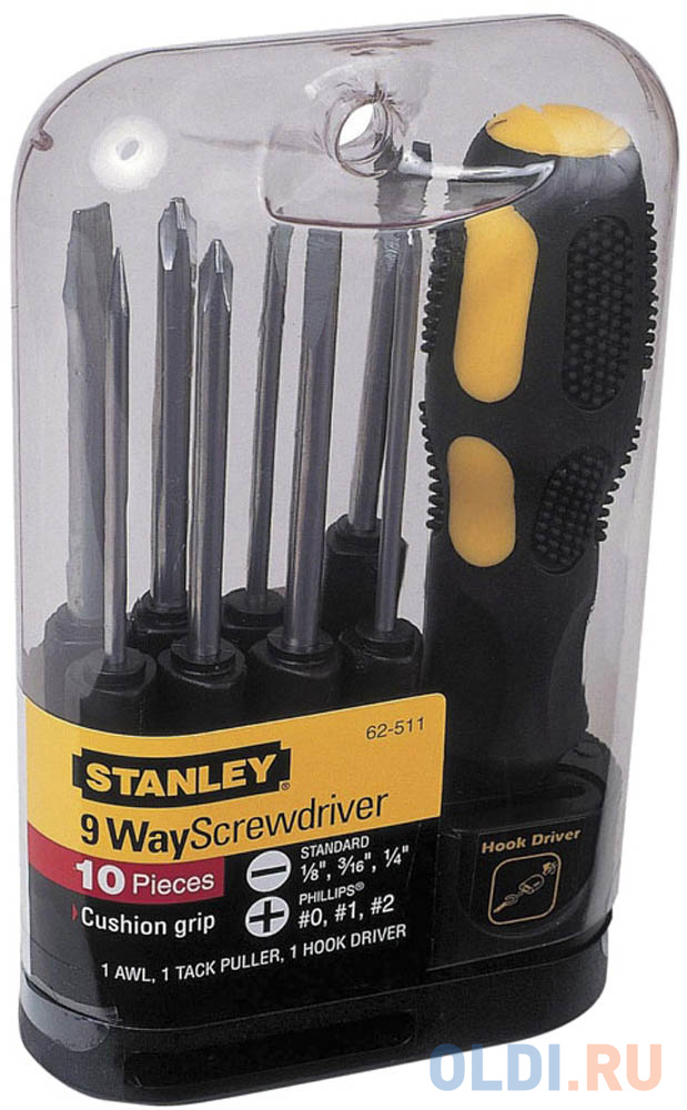 

Отвертка STANLEY 0-62-511 со сменными вставками (10 пр.)