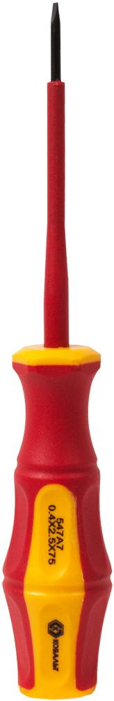 

Отвертка КОБАЛЬТ 646-430 Ultra Grip SL 2,5 х 75мм CR-V, двухкомп.рукоятка