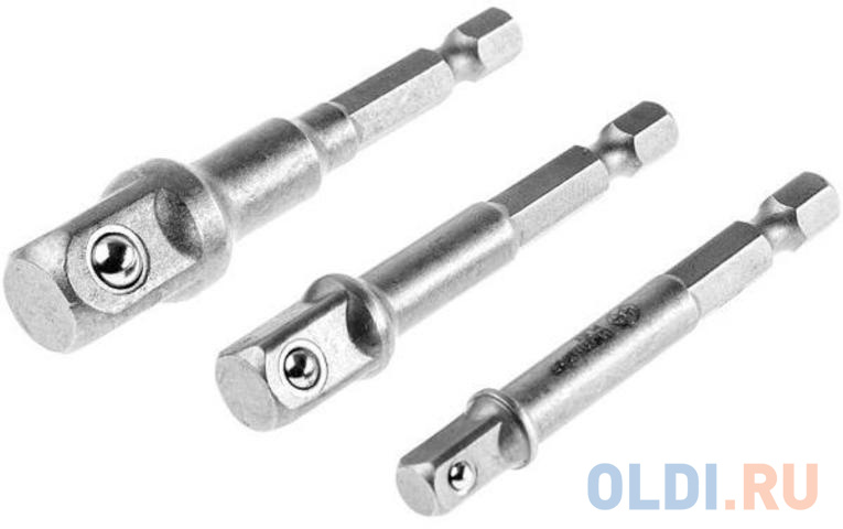 

Набор переходников для торцевых головок Hammer Flex 229-010 HEX 1/4" - квадрат 1/2", 1/4", 3/8"