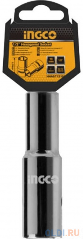 Головка шестигранная глубокая 1/2" INGCO HHAST12103L