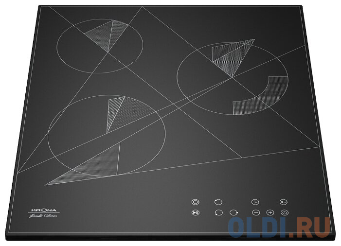Варочная панель электрическая Krona FIDATO 45 BL черный Вид№2