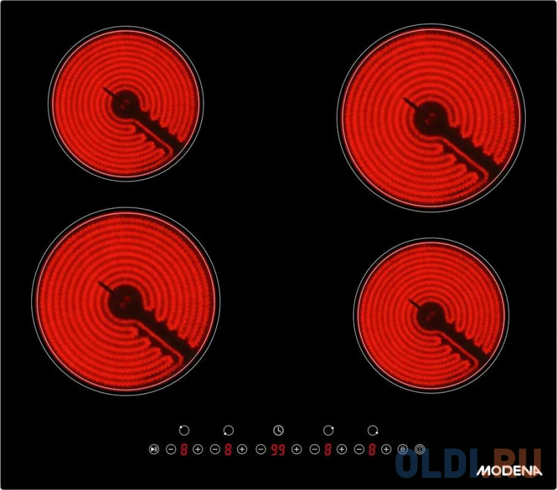 

Варочная панель электрическая MODENA BC 0642 LBR черный