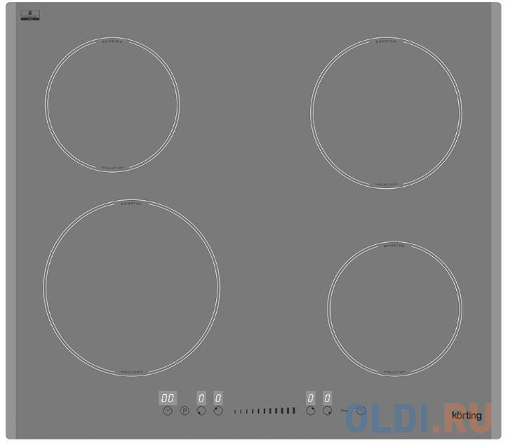 

Варочная панель индукционная Korting HI 64560 BGR серый