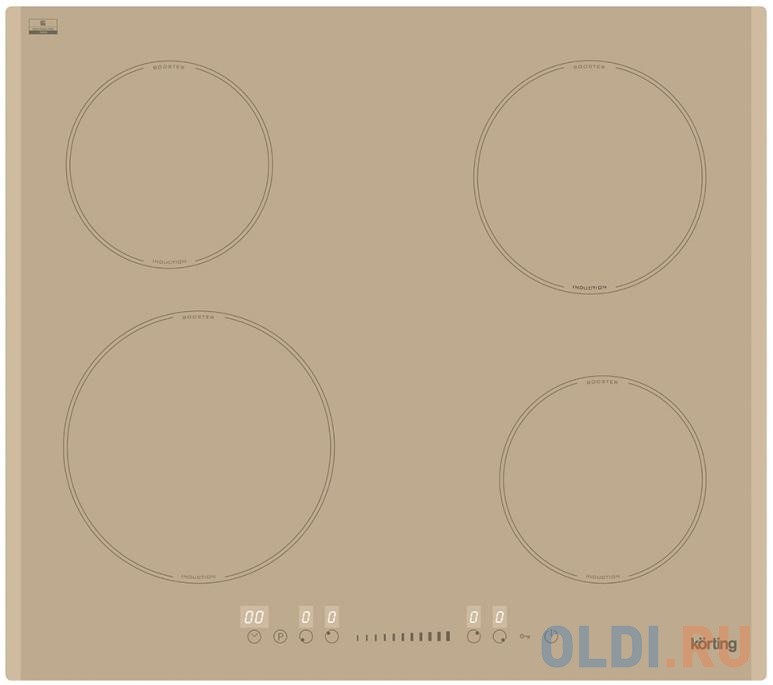 Варочная панель индукционная Korting HI 64560 BCG бежевый
