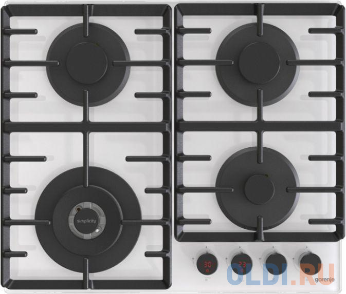 

Газовая варочная поверхность Gorenje Simplicity GKTW642SYW белый